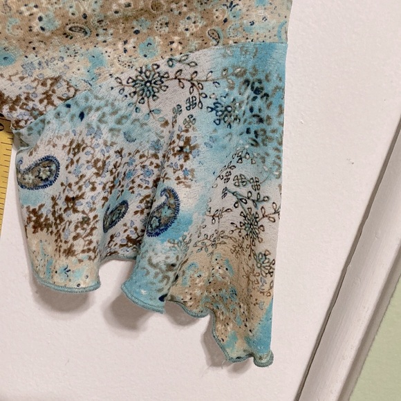 NEW YORK CITY DESIGN CO Paisley Bell Long Sleeve Blouse Womens Large - Picture 8 of 15